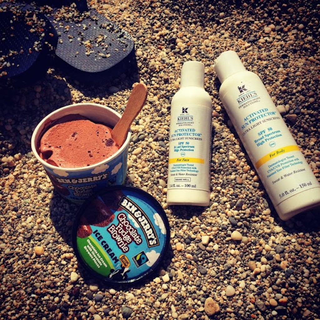 Beach essentials: Havaianas, Ben & Jerry's ice-cream & Kiehl's Activated Sun Protection