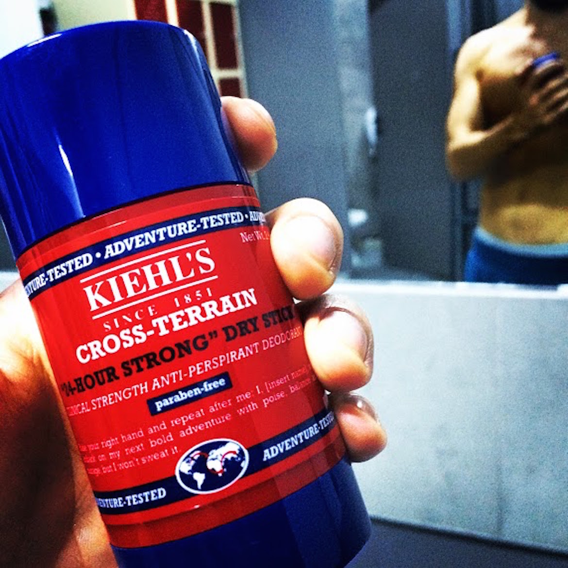 Adventure-tested: Kiehl's Cross-Terrain deodorant & anti-perspirant "24-hours strong" dry stick