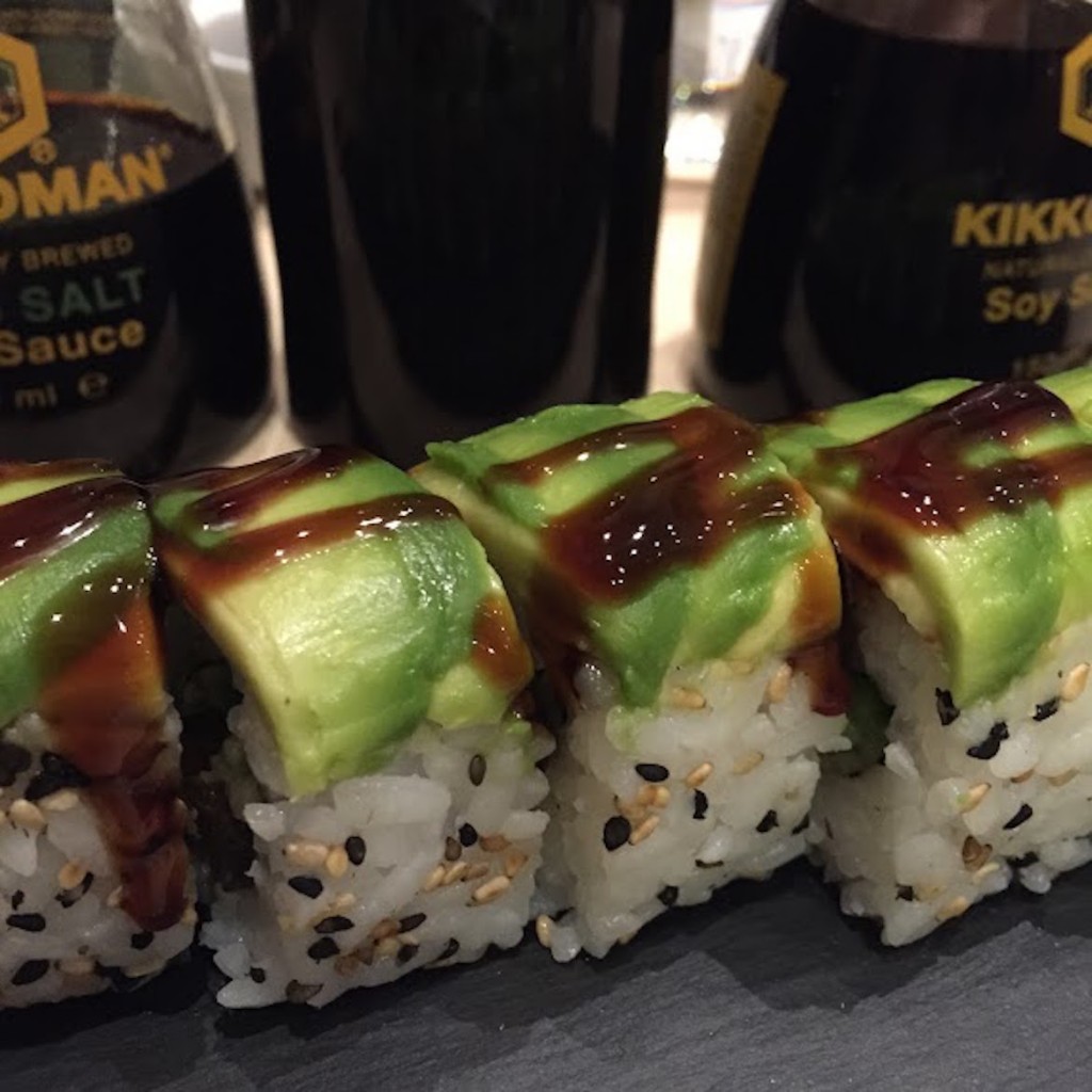 Worth-a-fortune Dragon Rolls with avocado