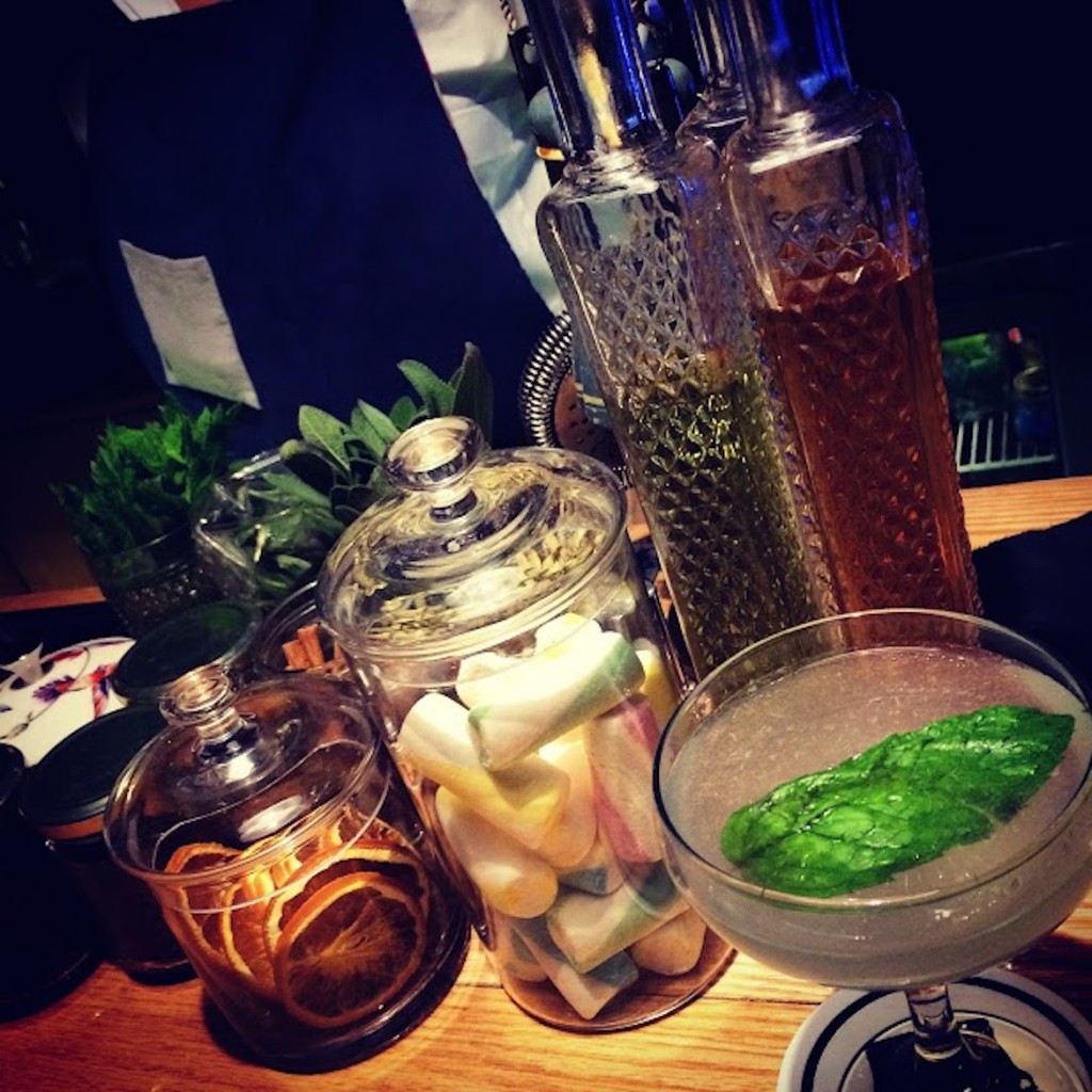 "Aviaton" - one of the most popular cocktails at Theory Bar