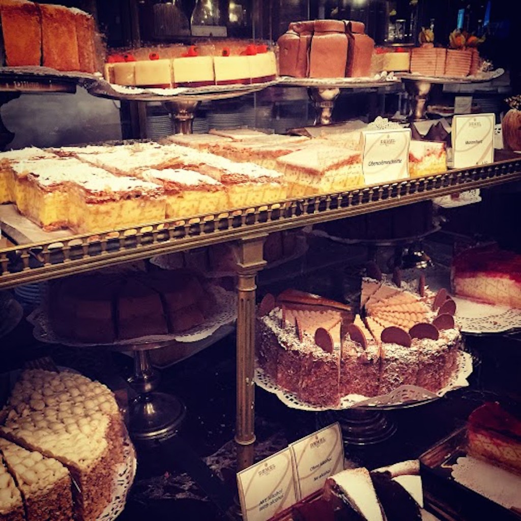 At the legendary Demel pastry shop - Demel is to Vienna what Laduree is to Paris.