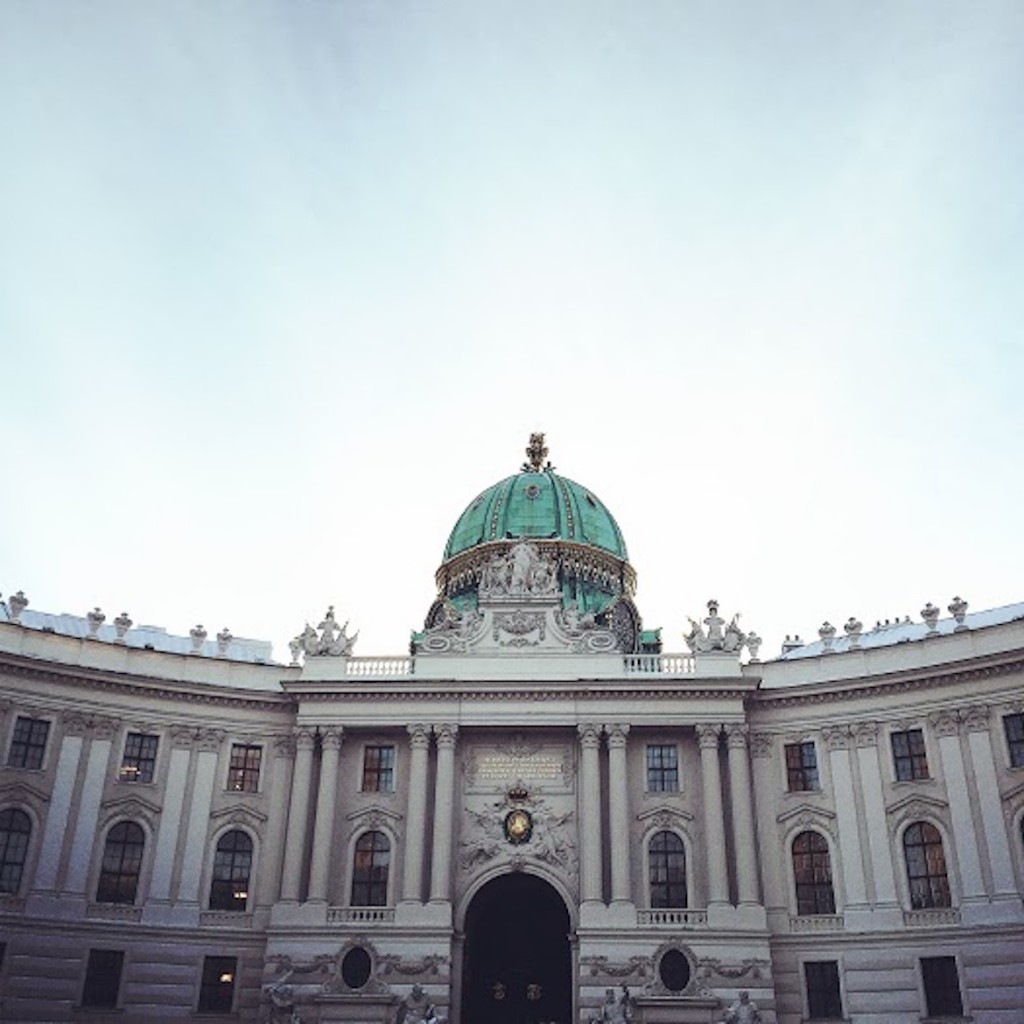 The gate of Hofburg (the palace).