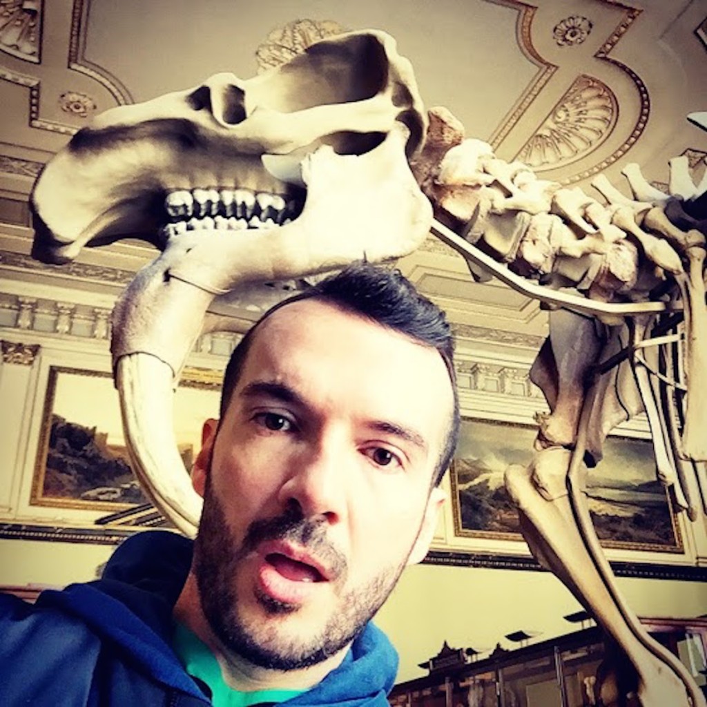 A selfie with an old buddy at Naturhistorisches Museum Wien (Museum of Natural History).
