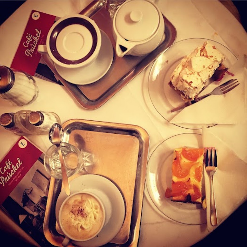 Cafe Pruckel is another Vienna institution. The service may be poor & rude and the place in sweet decadence but the coffee & desserts are UNBEATABLY DELICIOUS!!!