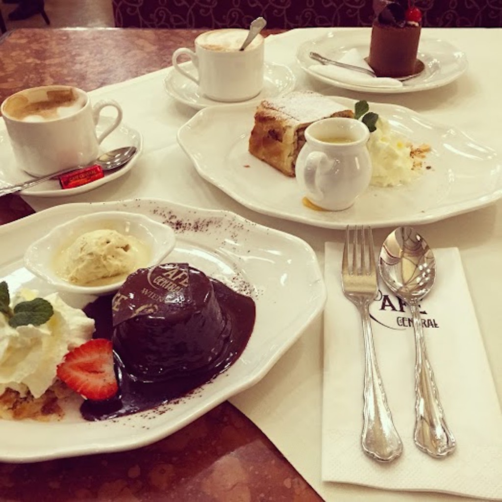 Cafe Central: afternoon coffee & desserts where Mozart used to have it!
