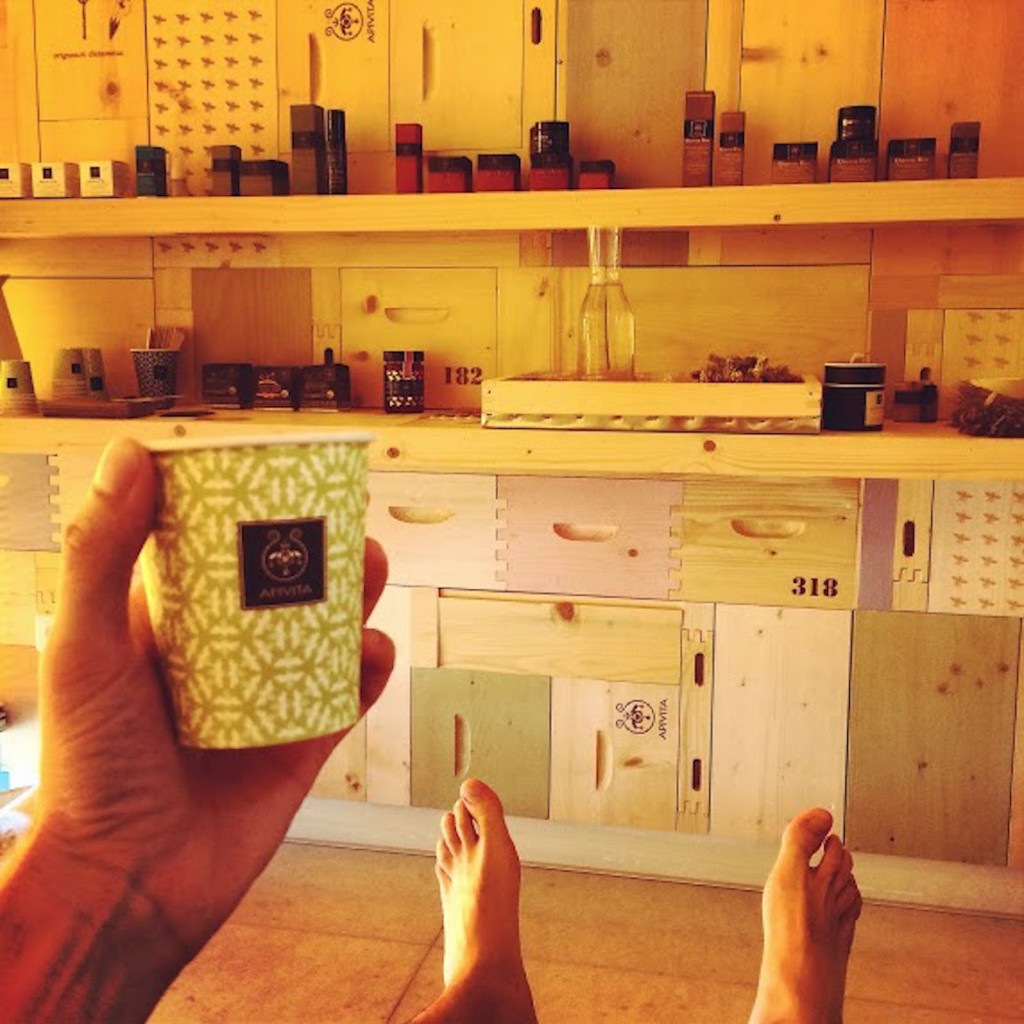 The best way to start your day. Massage at the Apivita Experience Store in Kolonaki.