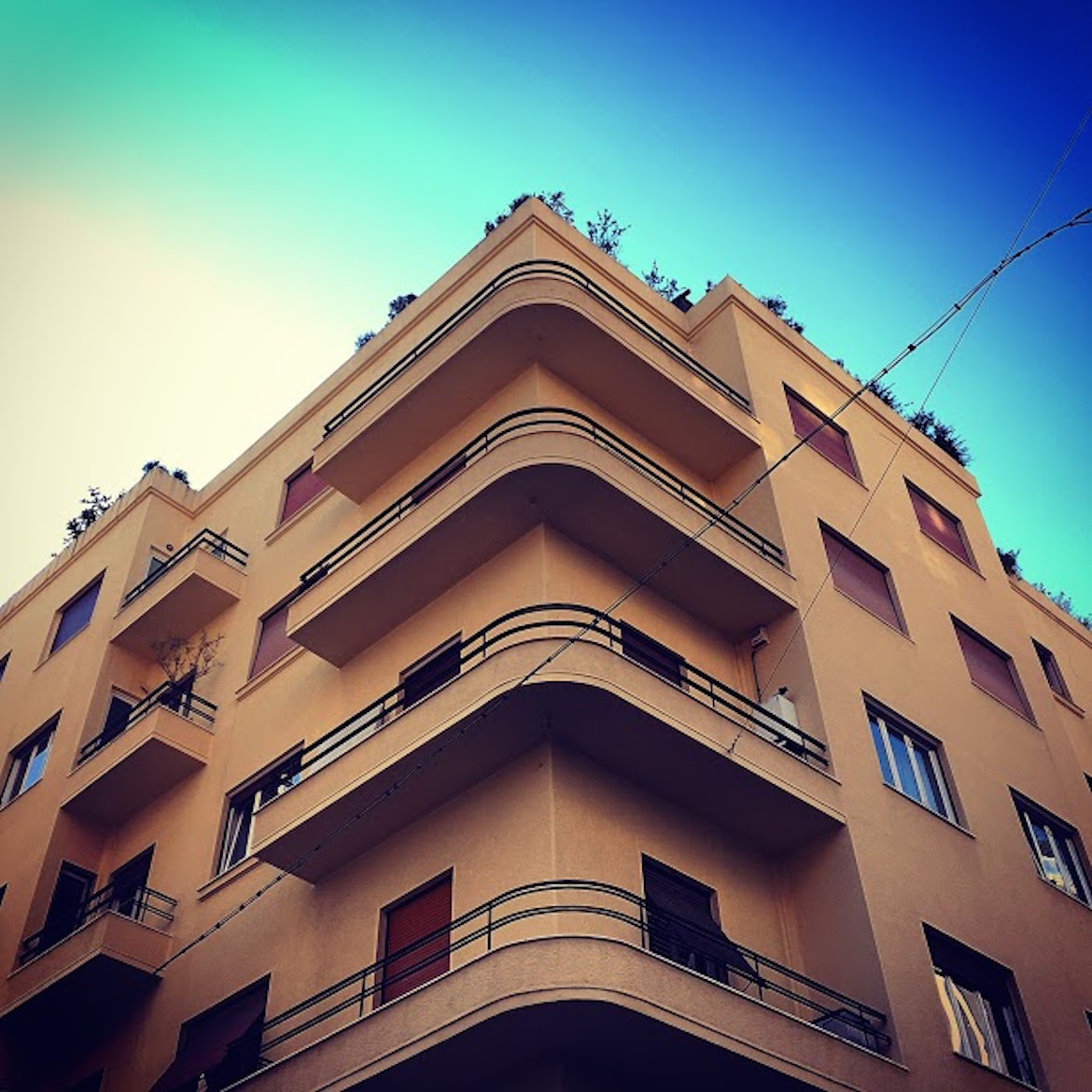 A building on the corner of Ploutarchou & Charitos streets.