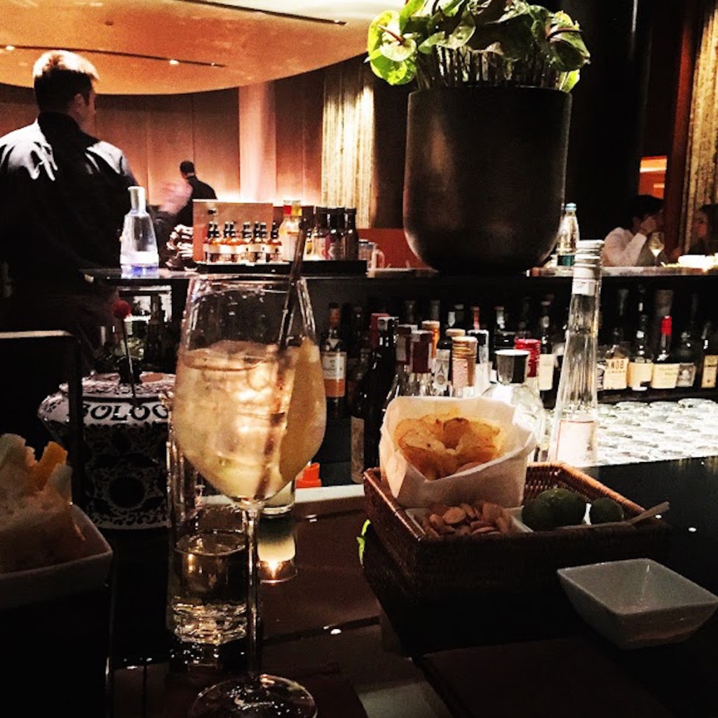 Aperitivo time with St. Germain Spritz at the lounging Bulgari Hotel, Milano