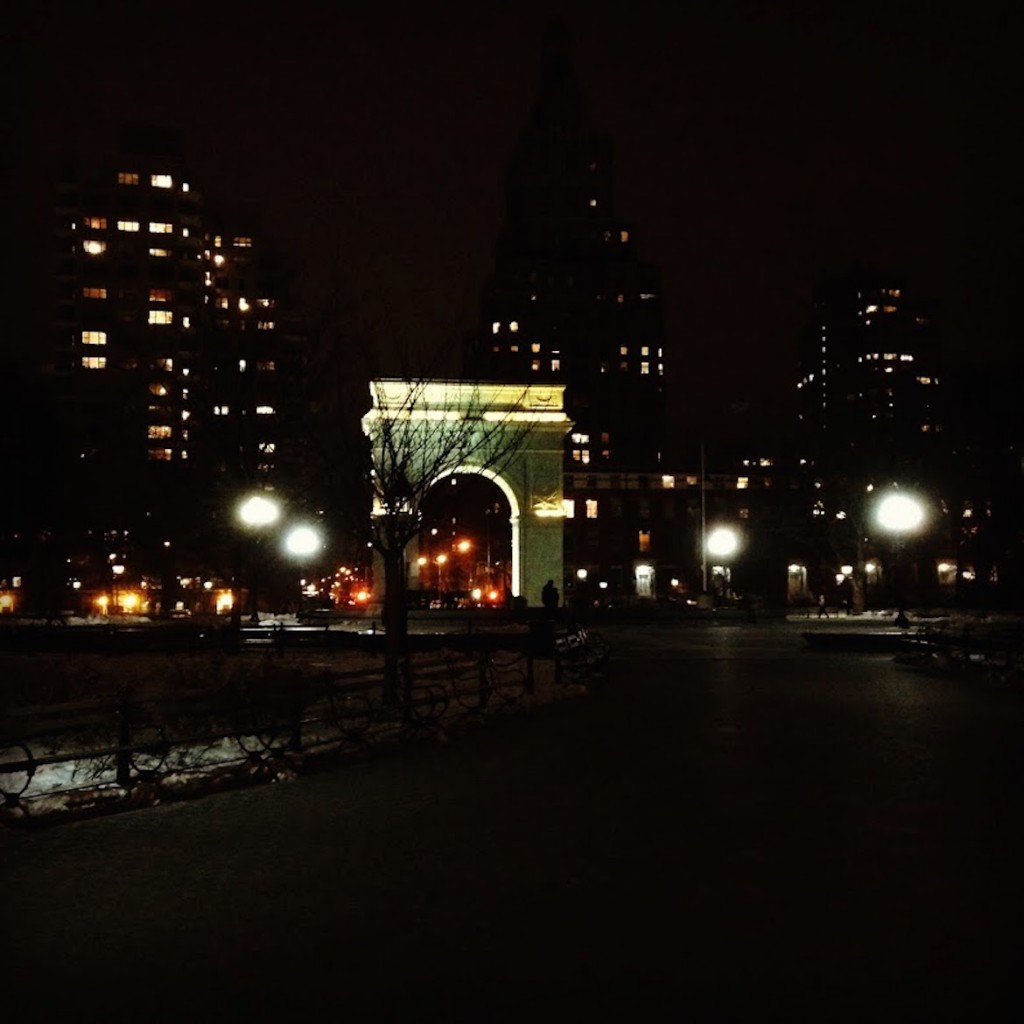 What a view! At Washington Square Park