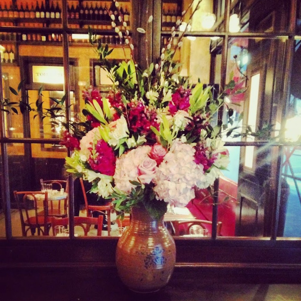 At Balthazar, the all-time-classic meeting point in SoHo.