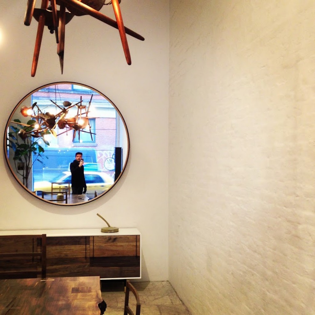 Shopping for design furniture in SoHo.