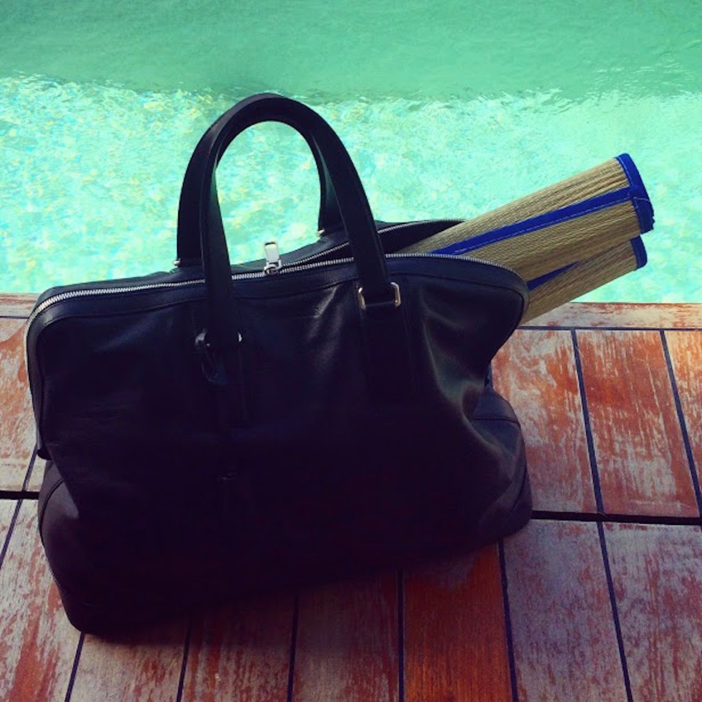 Weekend bag by Jil Sander at Nafplia Palace hotel