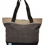 TOMS canvas "Departure" tote in charcoal color.