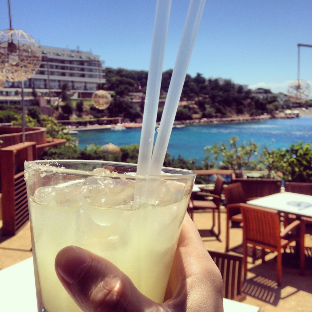 Ginger Rush with a view at Matsuhisa Athens, Vouliagmeni.