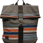 TOMS "Tech-Pack" multi-stripe backpack.