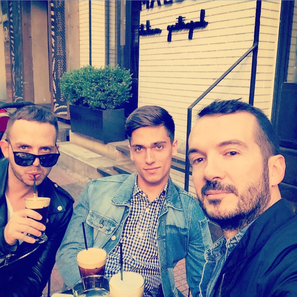 After office coffee & catching up with Michalis & Nikos