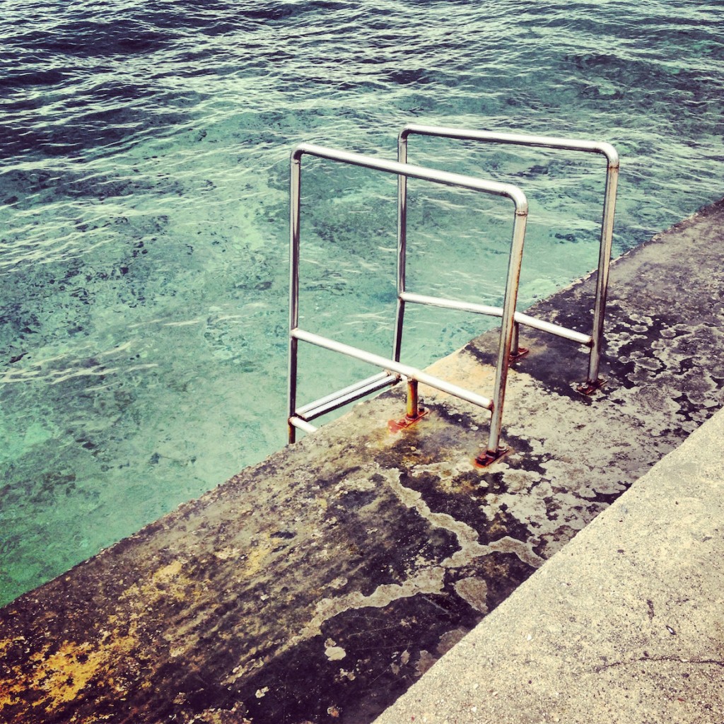 Crystal clear sea water