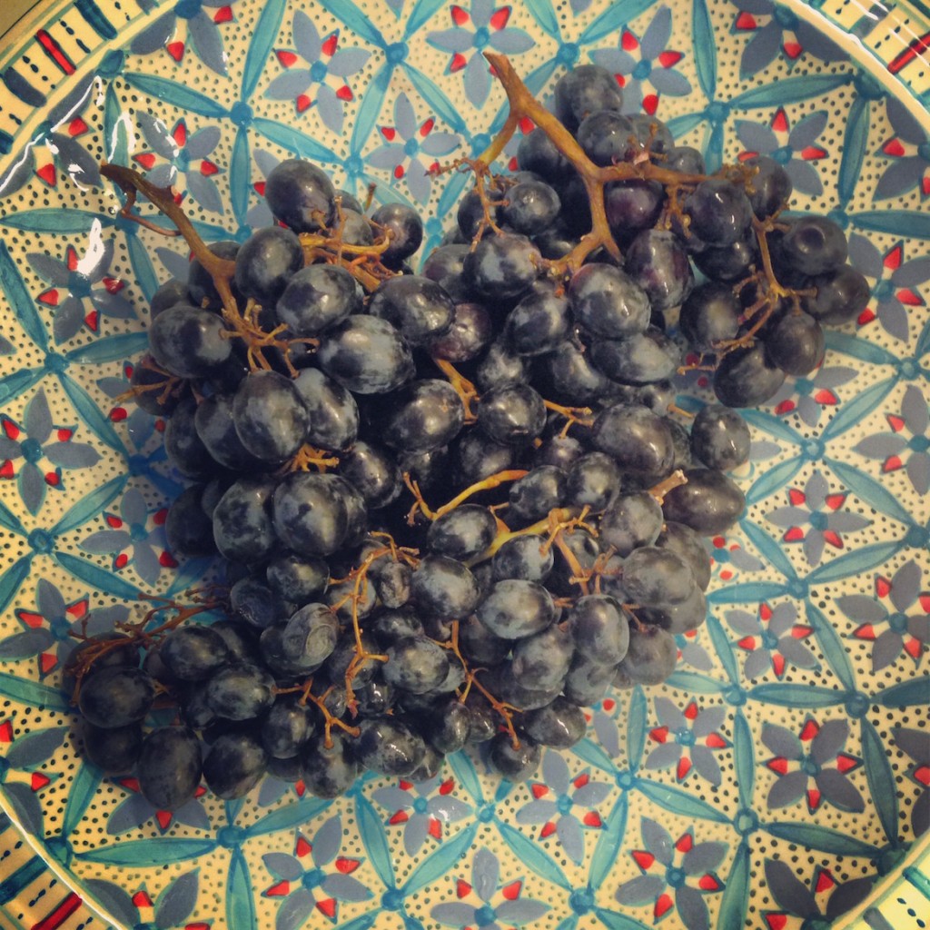 Grapes are always a healthy good idea...