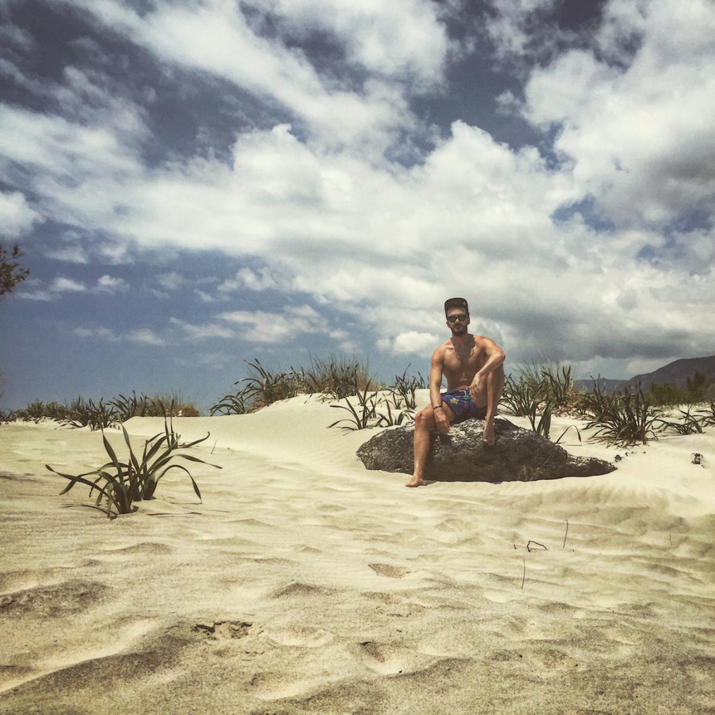 Exotic scenery at Elafonissi beach.