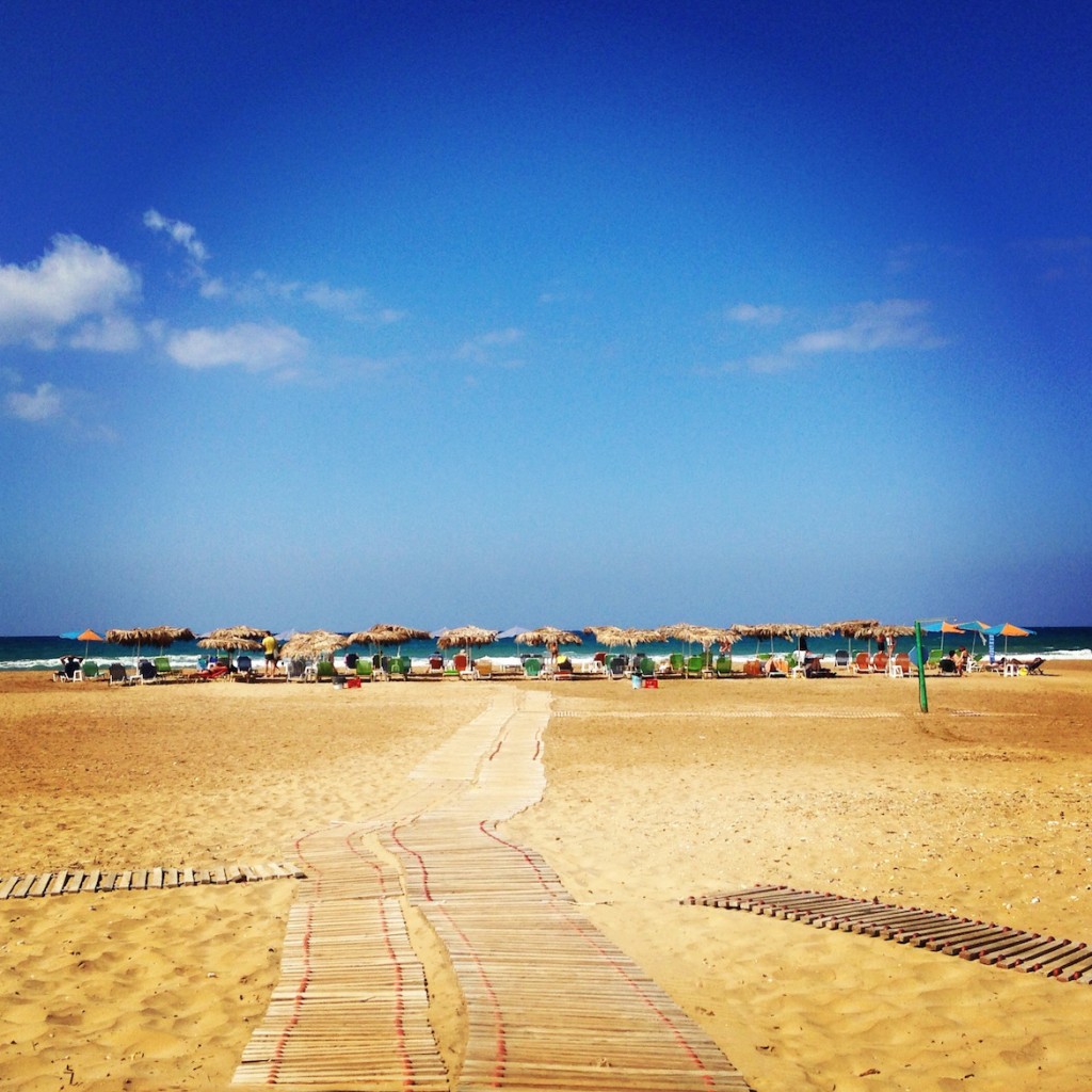 Georgioupoli beach.