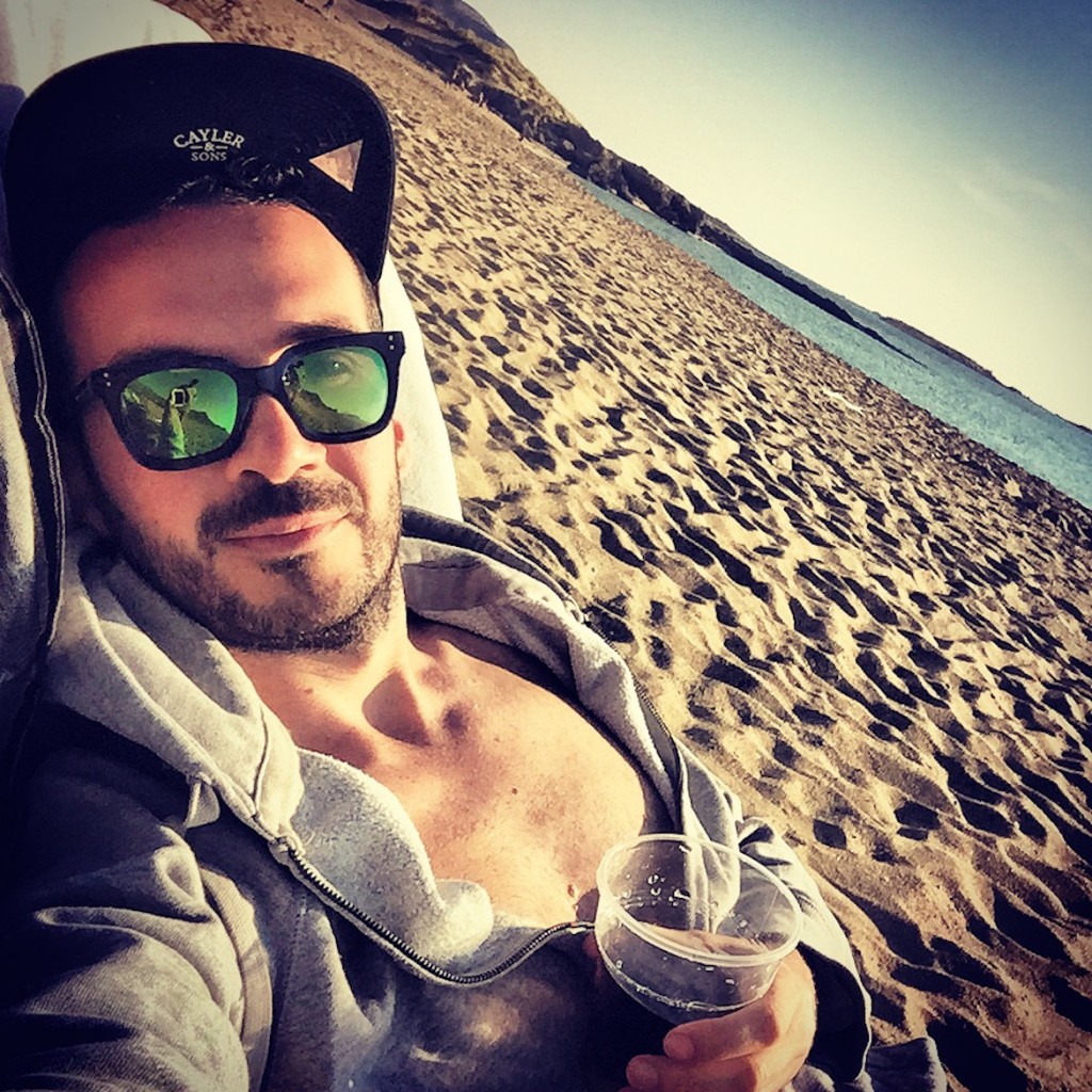 I love the whole world once I have a Vodka-cola on the beach (of Falassarna) #cocktails_etc