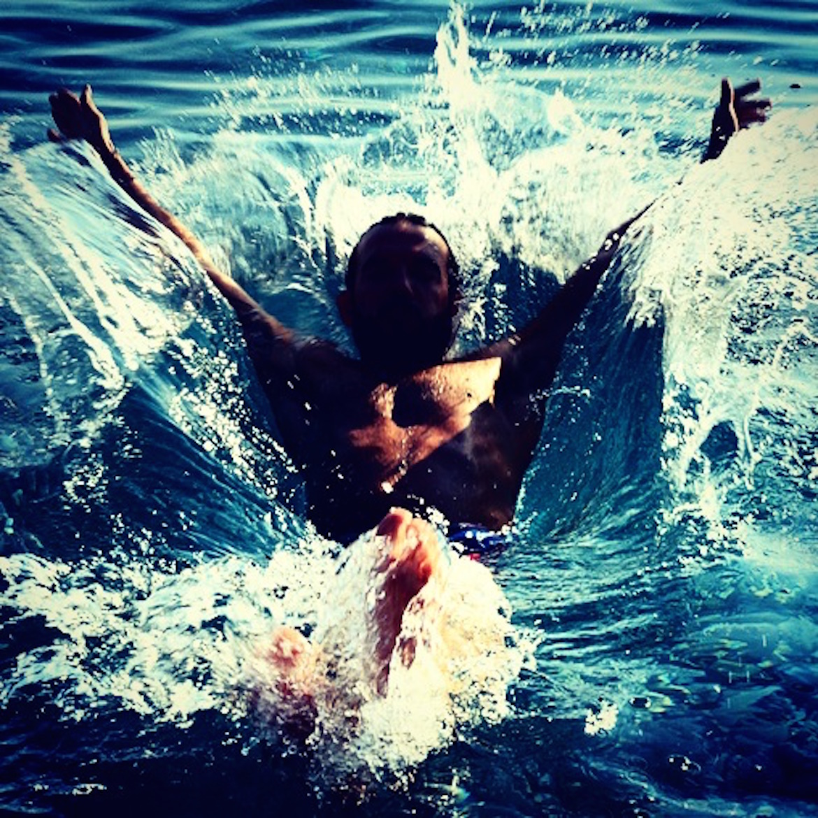 A bigger splash at Agios Pavlos beach, Sfakia!