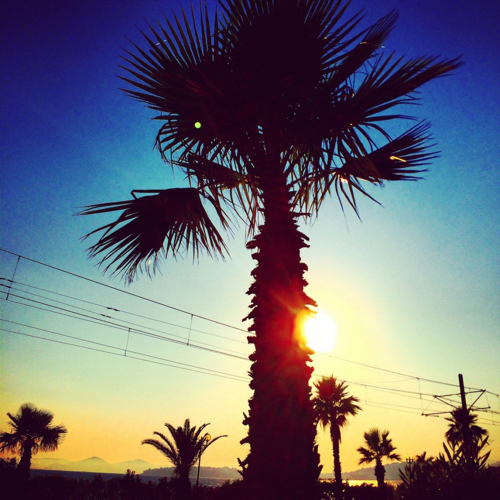 Sunset at Faliron seaside road lostening to Lana del Rey's West Coast...
