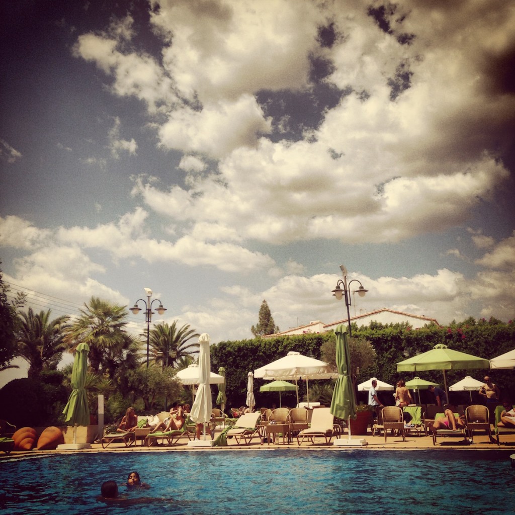 The huge swimming pool of Divani Apollon Hotel in Kavouri