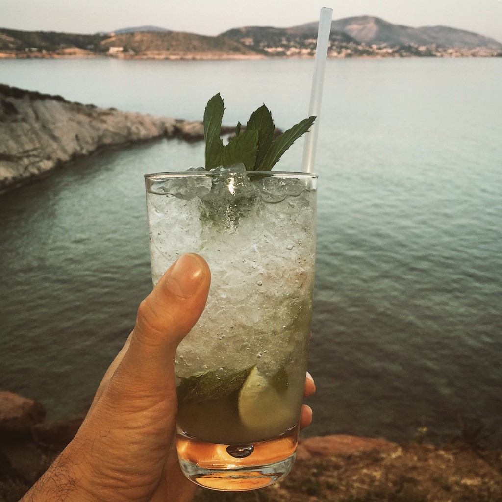 A well-made Mojito at Island C Lounge, Varkiza