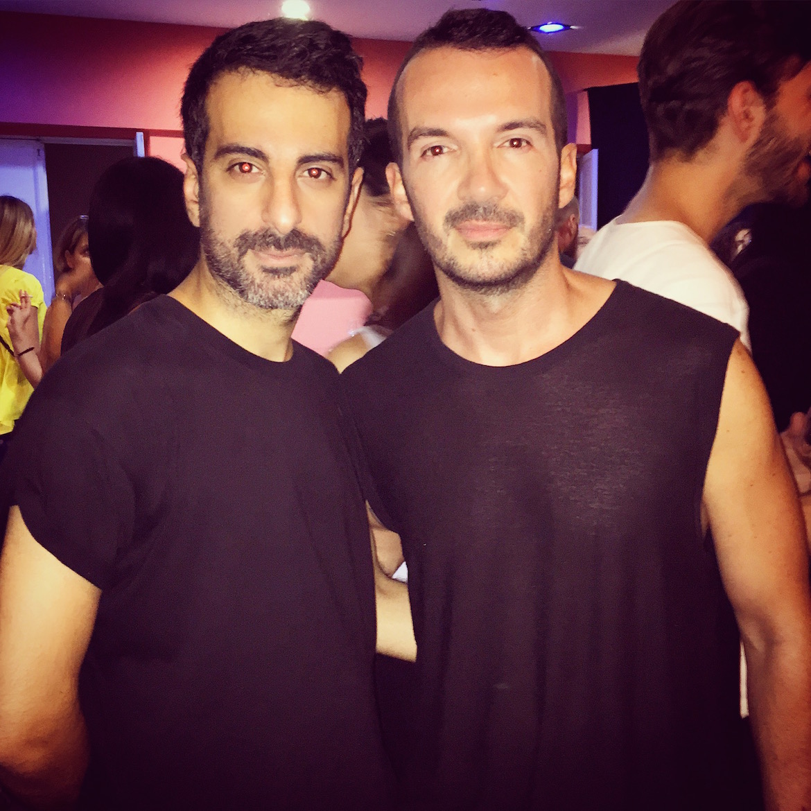 MEN IN BLACK: With Stelios after the show!