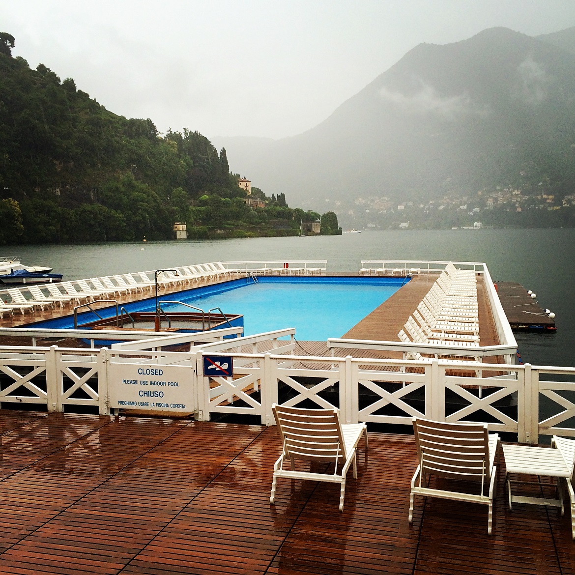 A year ago I woke up to this poetic view of Lake Como...