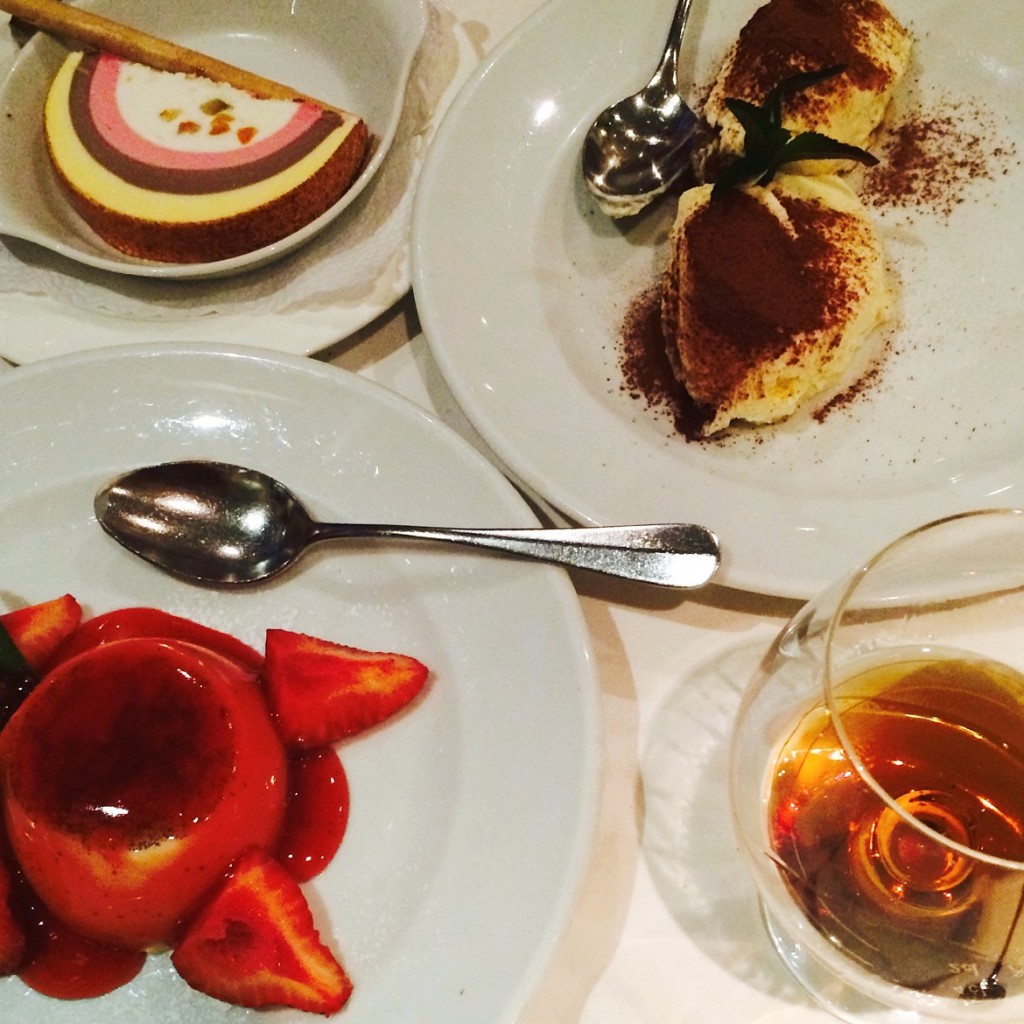 Super delicious desserts galore at Villa d' Este.