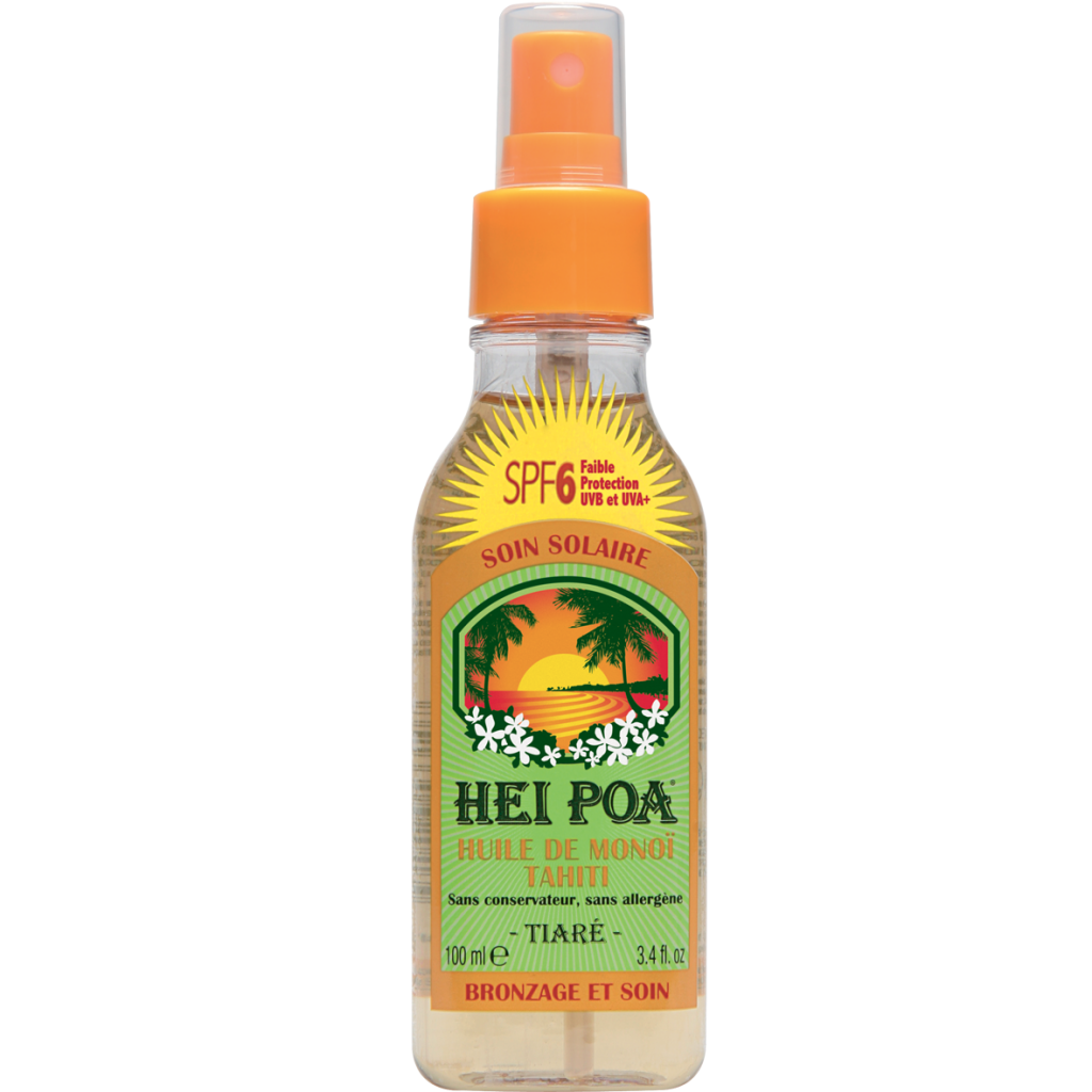 Hei Poa tanning oil SPF6 - Tiara flower scent