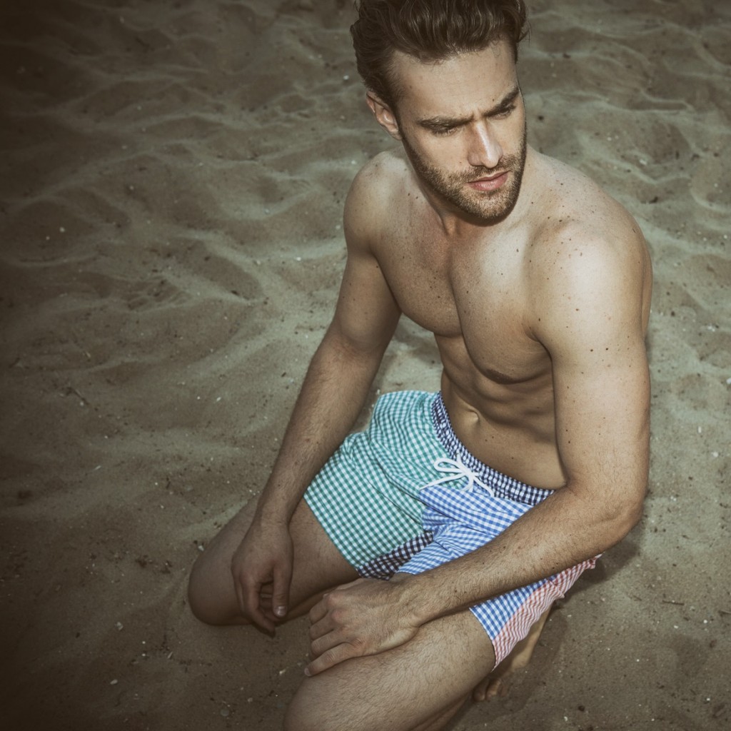 Swimshorts by Brooks Brothers.