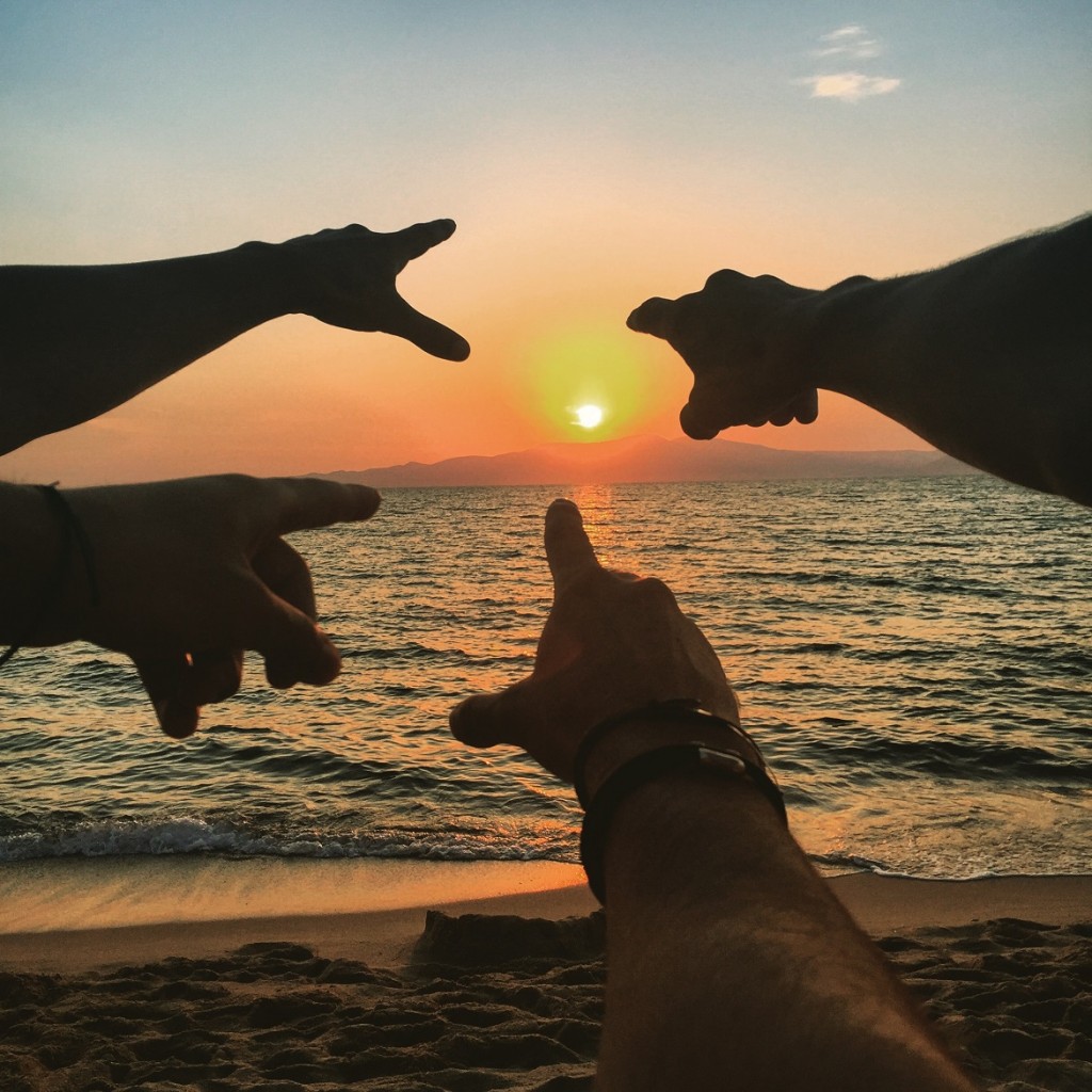 Stay late at the beach to watch the glorious sunset!