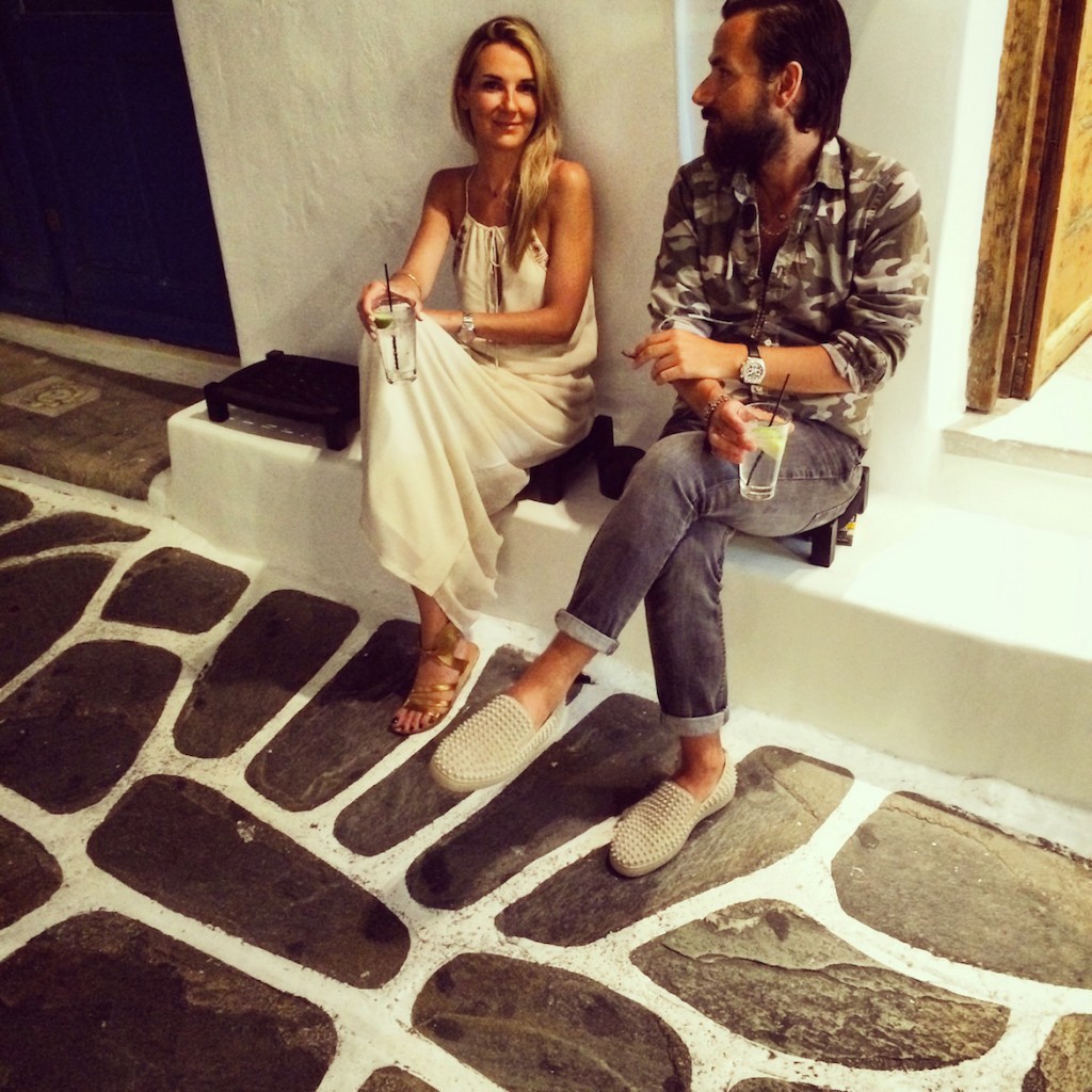 My sister Zeta with the renown jeweler Nikos Koulis (nikoskoulis.gr)