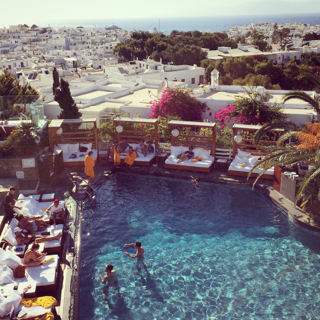 The cool & sexy swimming pool at the Belvedere.