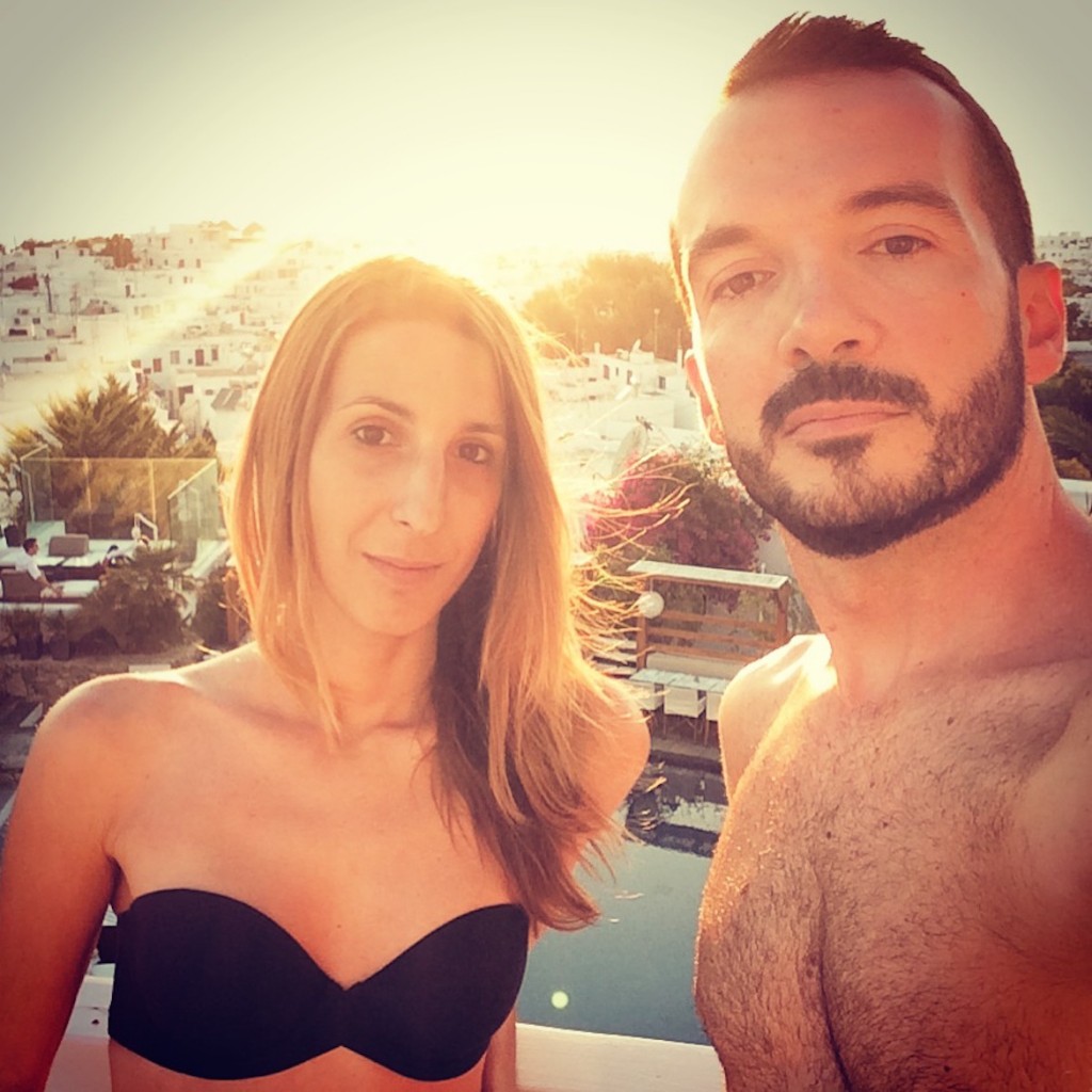 With my dear Friend Vasso (editor-in-chief Madame Figaro magazine).
