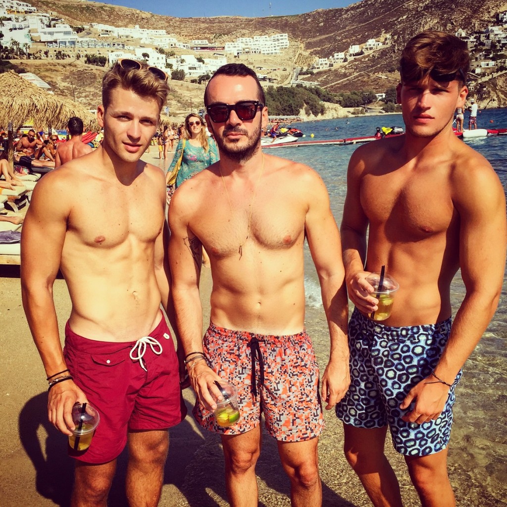 With my bros Miltos & Ilias at Elia beach ;)