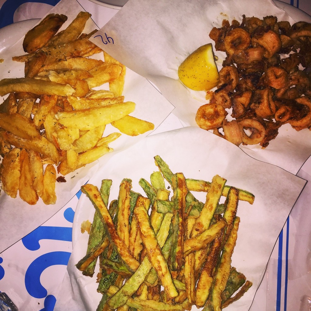 Delicious deep-fried... stuff at Sea Satin Restaurant.