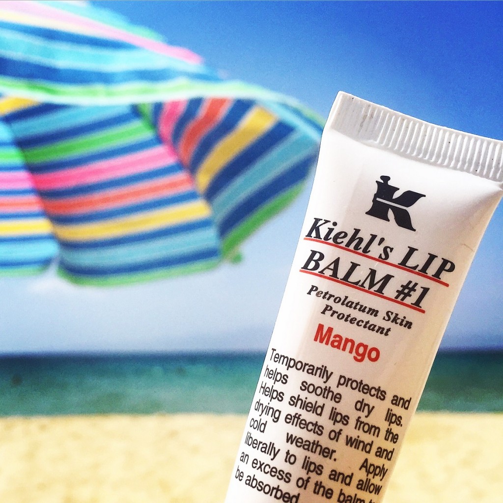 #5 - Protecting my sun-dry lips with this (yummy) Mango-tasting lip balm.