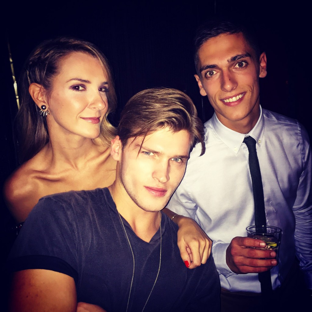 Young & beautiful! From left: My sister Zeta, Ilias Avantiras & Nikos Lyros.