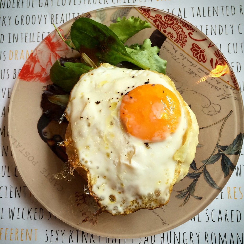 Detail of the Croque Madame at BE project.