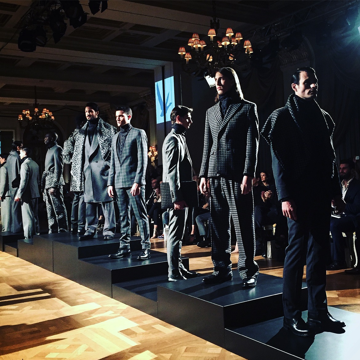 Grey check feat. models Aristotelis Bolovinos & Daniel Tsvetkov among others.