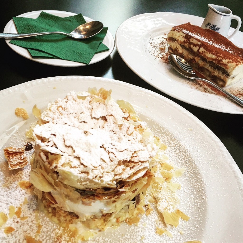 Crispy Mille-Feuille & thick Tiramisu desserts to die for!