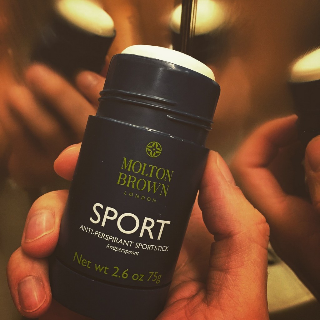 Keep fresh all day long with Molton Brown SPORT anti-perspirant stick!