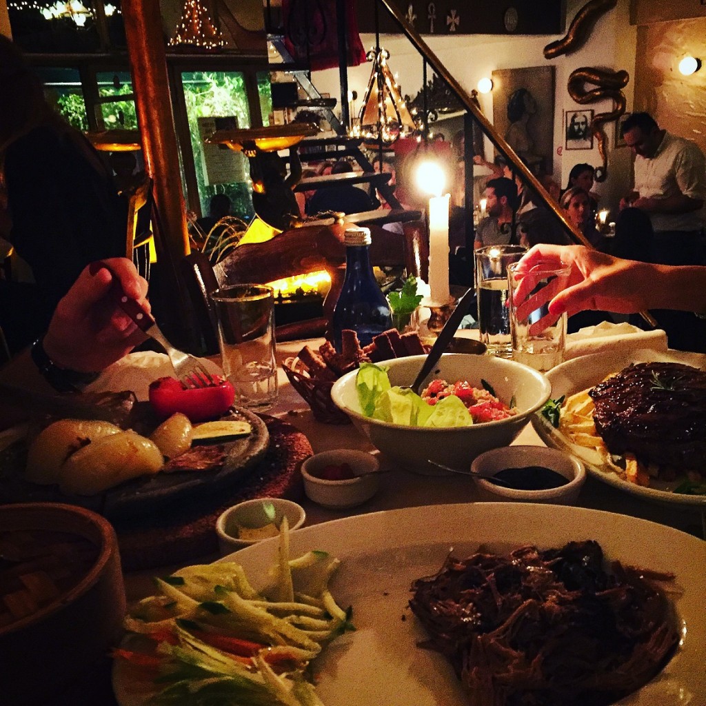 Beef fillet on the hot stone -Peking Duck -Sirloin Steak & Fries: the most popular dishes served exactly the same for ages!