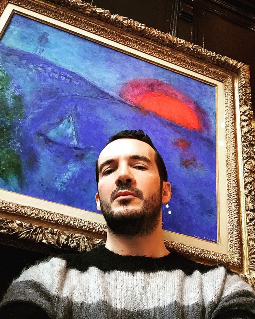 Authentic Marc Chagall (worth millions) at all-time-classic restaurant Kronenhalle.