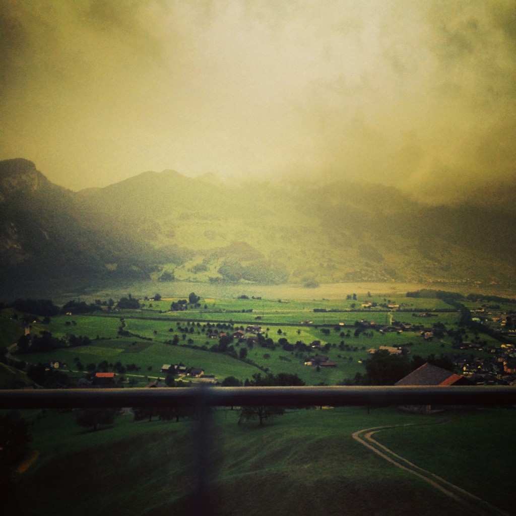Road-trip through the foggy swiss countryside...