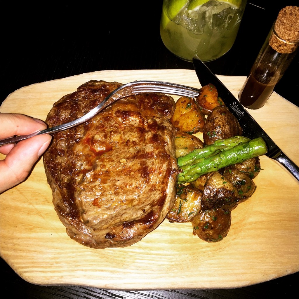 One of the best juicy rib-eyes in town!